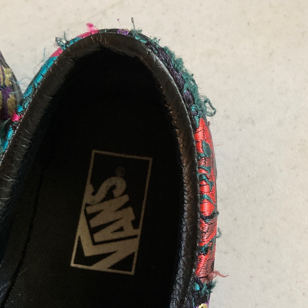 Vans Black Slip-On with Colorful Floral Embroidery - Picture 10 of 10